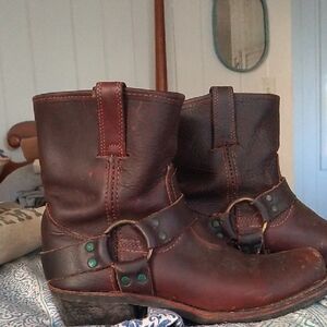Vintage Frye Harness Boots 8